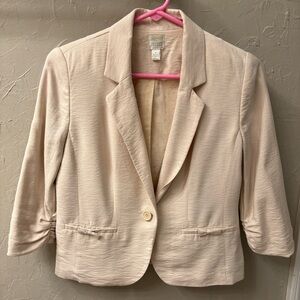 LC Cream-Colored Crop Blazer